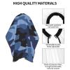 Navy Blue Camouflage Haircut Cape Hair Cutting Salon Apron 55 X 66 Inch, Waterproof Adjustable Snap Hair Dressing Gown Cape, Charming Haircut Barber Gown for Adults view 4