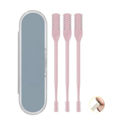OPLISTE 2023 New Nasal Hair Cutter, 360 Degree Rotating Nose Hair Trimmer, Portable Manual Nose Hair Trimmer, Nose Hair Trimmer for Women and Men (C-3PCS Pink)