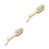 Alipis 2pcs Natural Boar Bristle Foot Brush Wooden Handle Pedicure Tool Scrub Brush view 1