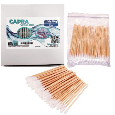 1000 Pcs Cotton Tipped Applicators 3 Inch by Vastmed | Long Medical Cotton Swab with Wooden Sticks | Disposable Non Sterile Cotton Swabs for Multiple Uses