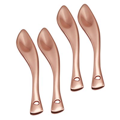 Beaupretty 4pcs Metal Eye Cream Spoons Face Cream Applicators for Smooth and Even Lotion Application Lightweight and Portable Makeup Tools for Women