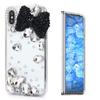 STENES Sparkle Case Compatible with Samsung Galaxy Z Fold 2 5G Case - Stylish - 3D Handmade Bling Bowknot Rhinestone Crystal Diamond Design Girls Women Cover - Black view 1