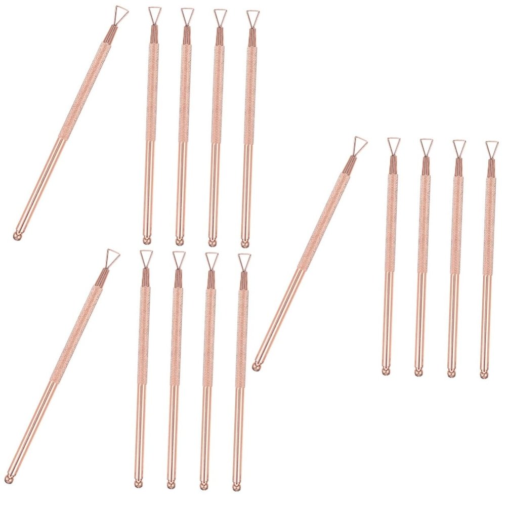 Beavorty 15pcs Professional Manicure Pedicure Supplies Kit Nail Polish Gel Remover Cuticle Pusher Trimmer