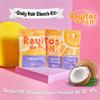 Rayitos de Sol Body Hair Bleach Kit with Coconut Oil Powder Bleach Peroxide Vol 30 - 9% Itch-Free | Legs Back Abdomen Arm Hair Bleach | Skin Protection and Nourishment view 2
