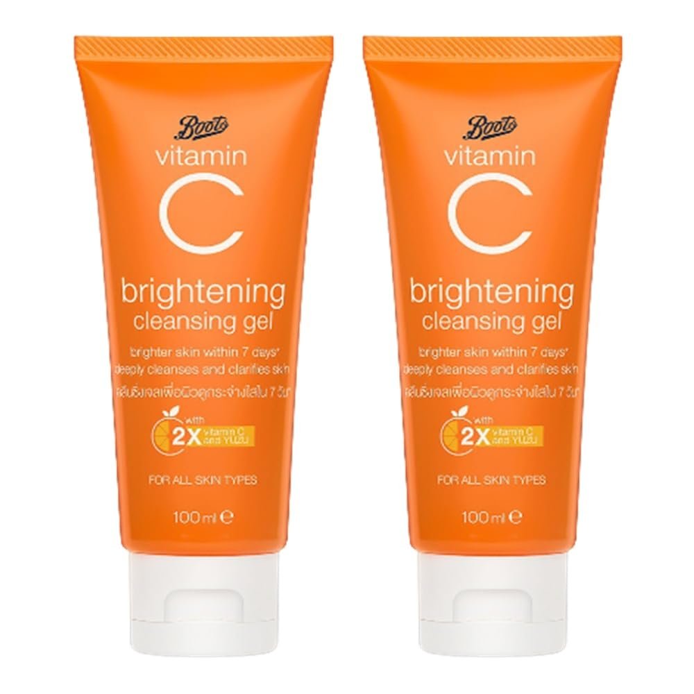 Taweengam Facial Cleansing Gel Cleanser Skin Care Brightening Boots Vitamin C YUZU Extract 100 ml x 2