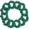 12 Pack Solid Hair Ties Scrunchies (Dark Green) view 1