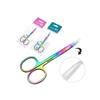 Beaupretty Elegant Eyebrow Grooming Kit: Titanium Scissors Comb for Women Safe Stainless Steel view 1