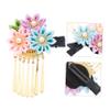 SOESFOUFU Kimono Hair Clip for Weddings Elegant Bridal Barrette Tassels for Traditional Hairstyles Charming Floral Design for Special Occasions view 2