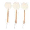 Cabilock 6pcs Shower Brush for Body Bath Massage Back Scrubber Long Wooden Handle Bath Flower view 2