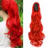 20Inch Long Curly Wavy Ponytailtail Synthetic Hair Extensions Fake Ponytail Tail Hair SH88 F22 10 view 2