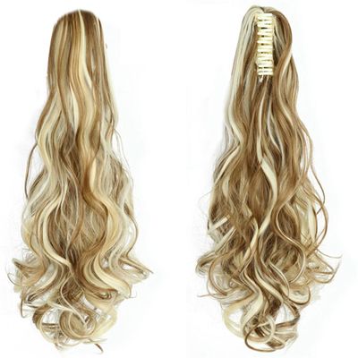 20Inch Long Curly Wavy Ponytailtail Synthetic Hair Extensions Fake Ponytail Tail Hair SH88 6H86H613