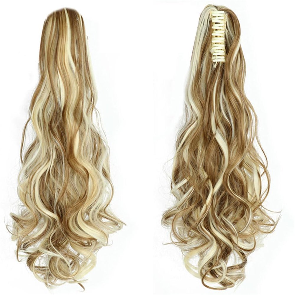 20Inch Long Curly Wavy Ponytailtail Synthetic Hair Extensions Fake Ponytail Tail Hair SH88 6H86H613
