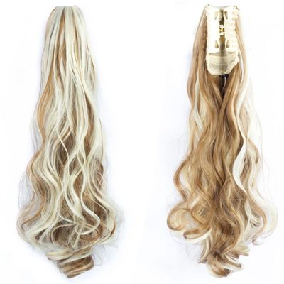 20Inch Long Curly Wavy Ponytailtail Synthetic Hair Extensions Fake Ponytail Tail Hair SH88 F27 613