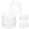 4pcs Small Cosmetic Pans Empty Highlighter Case Empty Pans for Lip Balm Blusher s Plastic Eyeshadow Plastic Cosmetics Blusher Case Lip Balm view 1