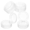 4pcs Small Cosmetic Pans Empty Highlighter Case Empty Pans for Lip Balm Blusher s Plastic Eyeshadow Plastic Cosmetics Blusher Case Lip Balm view 3