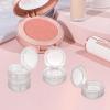 4pcs Small Cosmetic Pans Empty Highlighter Case Empty Pans for Lip Balm Blusher s Plastic Eyeshadow Plastic Cosmetics Blusher Case Lip Balm view 4