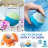 Bath Bomb Gift Set with Surprise Inside, 20 Pack Organic Bath Bombs for Kids, Kids Safe Handmade Fizzy Balls for Kid, Ideal Birthday Gift for Kids, Boys, Girls view 2