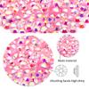 4500 Pcs SS6 2mm AB Flatback Rhinestones for Nails Art Crafts Glitter Round Shine Gems Crystals DIY Clothes Shoes Orange Yellow AB view 4