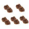 Abaodam 5sets Hair Pieces Bun Hairpiece Claw Clip Faux Hair Bun Extensions Cat Ear Chignon for Office School Evening Out 2pcs*5 view 1