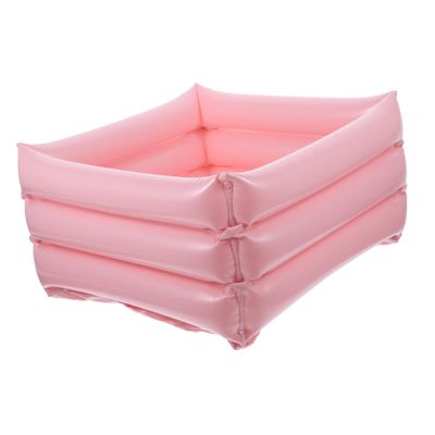 PLAFOPE Portable Bath Pedicure Tub Inflatable Bathtub Collapsible Foot Basin Camping Washing Dishes Outdoor Bathtub Cleaning Tool Foot Cleaning Container PVC Basin Collapsible Bucket Sink