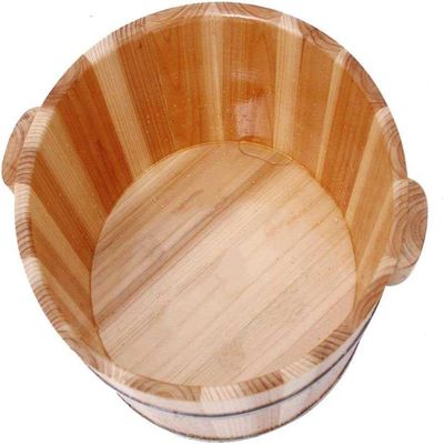 Wooden Foot Spa Bath Tub Basin, for Pedicure and Massage - Durable Foot Bath Bucket for Relaxing and Soothing Soaks - Perfect for Home or Salon Use