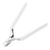 CGBE Cuticle Trimmer, Professional Cuticle Nippers Remover Tools, Non-slip Silicone Handle Cuticle Cutter Remover, Pedicure Manicure Tools for Fingernails and Toenails (White) view 1