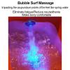 AMEERR Round Footbath Colorful Lamp Footbath Salon Massage Equipment Massage Manicure Pedicure Foot Soak Foot Soaking Bath Basin Home Foot Spa Kit Pedicure Sink Manicure Basin (Size : Bath+Pedicure) view 2