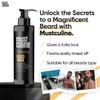 Mustculine Beard Wash Shampoo, Tea Tree Oil & Argan Oil Anti-Dandruff, Anti-Itching Shampoo for Men (4 Package) view 3