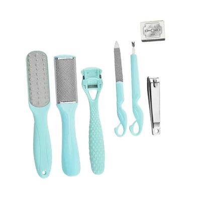 FOMIYES 1set Foot Care Kit Ergonomic Dead Skin Remover Tools for Calloused Feet Portable Nail File for Manicure and for Travel and Gifting
