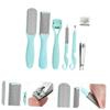FOMIYES 1set Foot Care Kit Ergonomic Dead Skin Remover Tools for Calloused Feet Portable Nail File for Manicure and for Travel and Gifting view 2