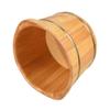 Katzowen Pedicure Foot Soak Tub Hot Spring Wood Bathtub, Foot Massage Basin, Home Health Museum Hotel,36 * 26cm (Color : No Cover) view 4