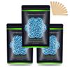 Wax Beads for Hair Removal 10.5oz (300g), Auperwel Hard Wax Beads Beans for Sensitive Skin Brazilian Waxing, Face, Bikini, Eyebrow, Legs, Painless for Women Men, 3 packs Kit with 10 Sticks view 1