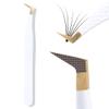 Camillash Fiber Tip Lash Tweezers For Eyelash Extension,Best Volume Professional Tech Tweezers,Artist Boot Isolation Fanning Nano Grip Precision Tools Supplies 90 45 Degree White(Boot) view 1
