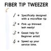 Camillash Fiber Tip Lash Tweezers For Eyelash Extension,Best Volume Professional Tech Tweezers,Artist Boot Isolation Fanning Nano Grip Precision Tools Supplies 90 45 Degree White(Boot) view 4