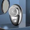 predolo Mini Shaver for Men Electric Razor Portable Precision Trimmer, Fine Steel, USB C Rechargeable, Face Hair Removal Beard Trimmer for Outdoor Travel, Light Black view 3