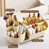 360 Rotating Vanity Makeup Organizer with Brush Holder, Large Spinning Cosmetic Storage for Skincare, Perfumes and Lotions view 2