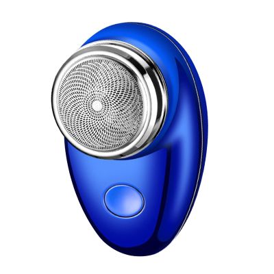predolo Mini Shaver for Men Electric Razor Portable Precision Trimmer, Fine Steel, USB C Rechargeable, Face Hair Removal Beard Trimmer for Outdoor Travel, Blue