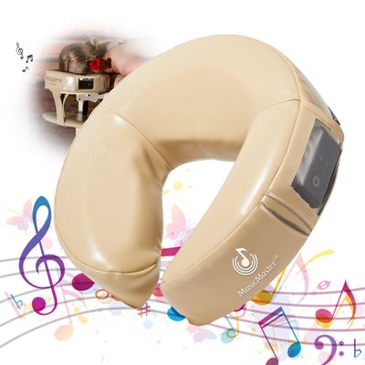 Master Massage Music Master Crescent Round High Fidelity Sound Face Cradle Cushion- Bluetooth Massage Pillow-Music Headrest Cushion Pad Musical Neck Support