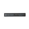 Beauty Secrets Black Rectangular Cushion Nail File, 100/100 Grit, Twosided view 1