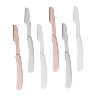 Beaupretty 6pcs Foldable Eyebrow Razors Brow Trimmer for Precision Shaping Facial Hair Remover for Women Portable and Skin-friendly for Daily Grooming