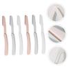 Beaupretty 6pcs Foldable Eyebrow Razors Brow Trimmer for Precision Shaping Facial Hair Remover for Women Portable and Skin-friendly for Daily Grooming view 2