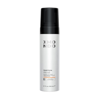 XMONDO Hair Wavetech Extra Hold Wave Foam - Vegan Formula with Pro-Vitamin B5 and Anti-Frizz Nutrients to Fight Static, Control Frizz, and Enhance Your Wavy Hair, 6.7 Fl Oz 1-Pack