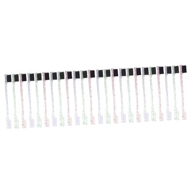 FRCOLOR 24pcs Dual End Eyebrow Brush Comb Edge Brush for Precise Eyebrow Grooming for Makeup and Everyday Use Women Makeup Supplies