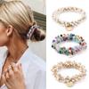 1pc Women Crystal Pearls Hair Rope Handmade Elastic Beaded Ponytail Holders Hair Ties For Women And Girls Hair Accessories (Color : A5-a-SP005-E) view 2