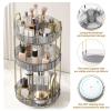 360 Rotating Makeup Organizer, Large-Capacity Skincare Make Up Storage 3 Tier Perfume Organizers Cosmetic Dresser Organizer with Makeup Brush Holder, Fits Bedroom, Bathroom, Vanity Shelf Countertop view 4