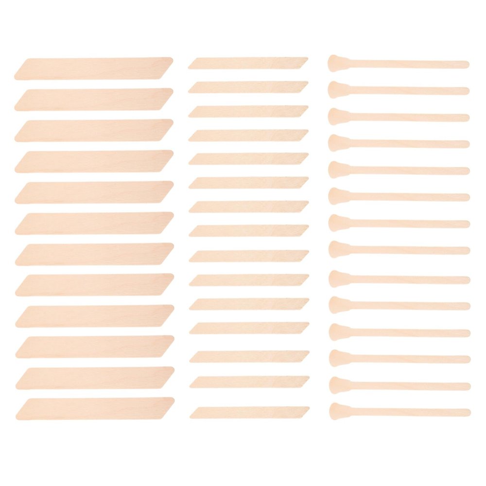 Beaupretty 150pcs Body Sticks for Hair Removal Irregular Applicators for Smooth Skin for Body and Eyebrow Waxing to Use