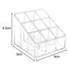Easnea 9 Grids Clear Lipstick Holder Acrylic Lipstick Organizer, Lip Gloss Holder, Lipgloss Organizer, Cosmetic Display Case Cosmetic Makeup Organizer for Lipstick, Brushes, Bottles (Flat Bottom) view 2