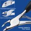 Biufesrst Toenail Clippers, Nail Clipper for Seniors Thick Toenails, Ingrown Heavy Duty Nail Clippers, Extra Large Professional Adult Toe Nail Clipper Sets with Long Handle view 2