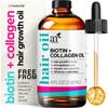 artnaturals Biotin Collagen Hair Oil 4.0oz - Growth Promoting Volumizing Formula - Reduce Hair Loss, Strengthens and Nourishes Hair - Controls Frizz & Improves Manageability view 1