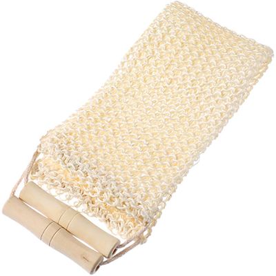 Lurrose Back Exfoliating Scrubber Skin-Friendly Reusable Bath Cloth for Gentle Exfoliation Lightweight Shower Towel Pull Rope for Bathing Care